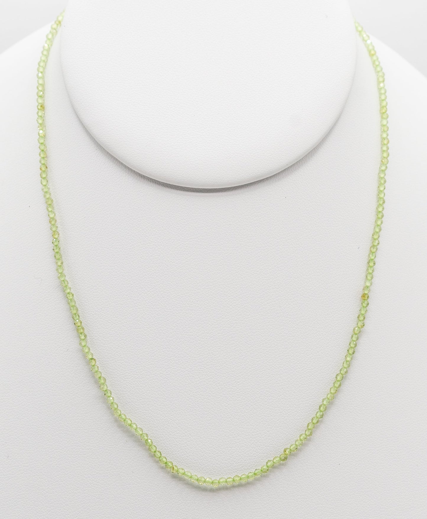 Peridot Gemstone Stretch Necklace