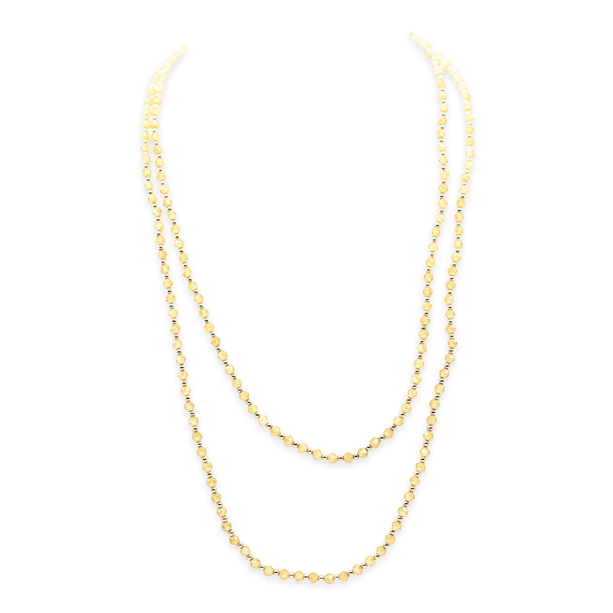 beaded necklace on a white background