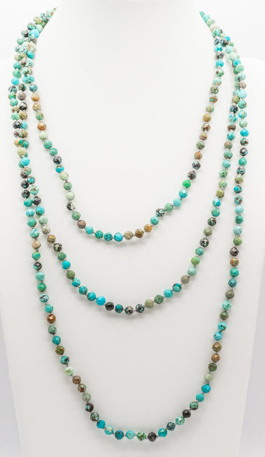 48" African Turquoise Necklace