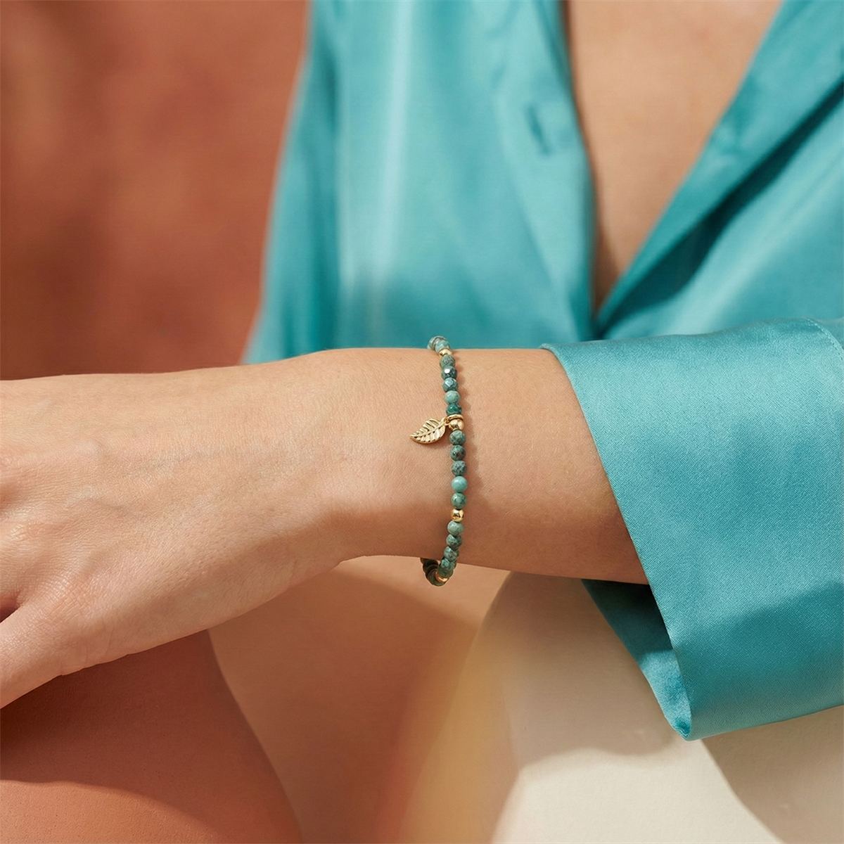 African Turquoise with Gold model