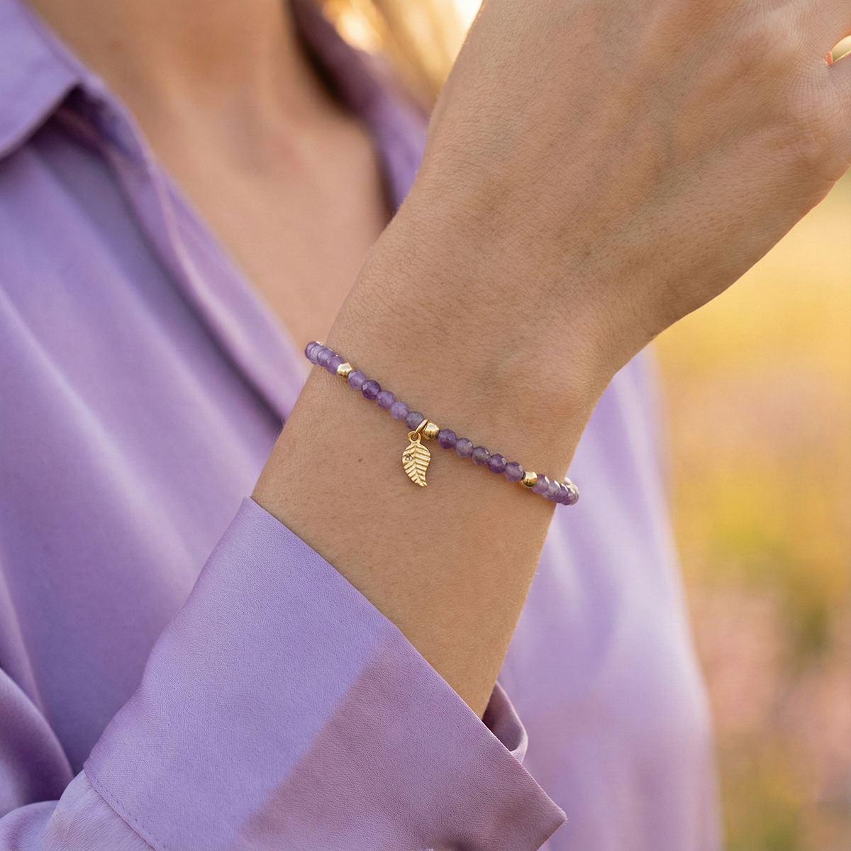 Amethyst with Gold model