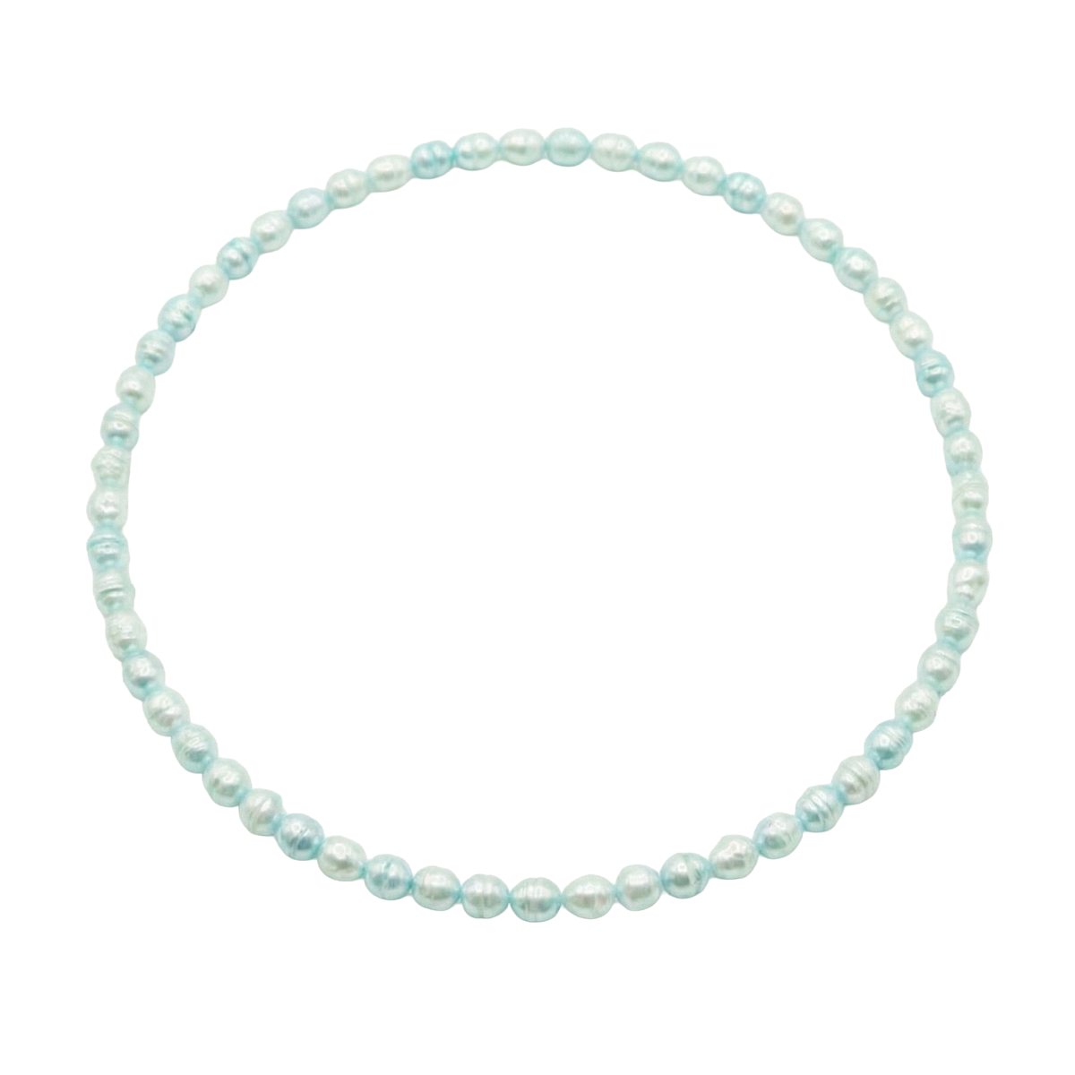 Pearl necklace on a white background
