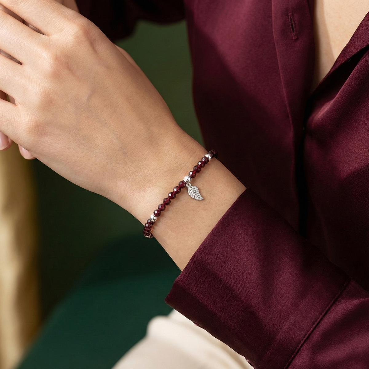 Garnet with Silver model photo