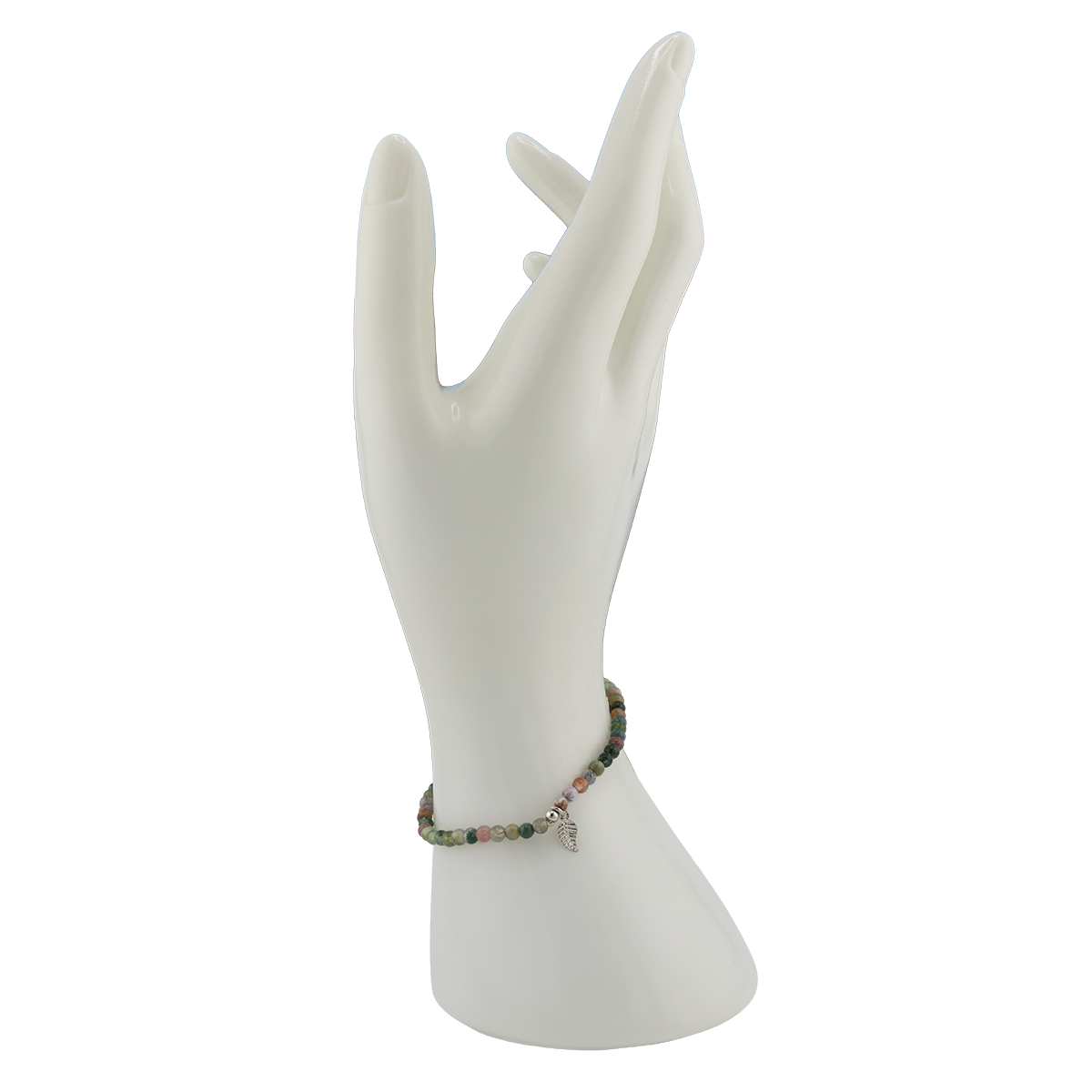 Multicolored Forest Green Gemstone Bracelet