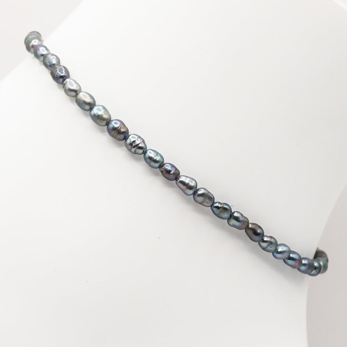 Pearl necklace on a white background