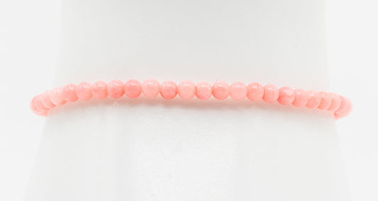 Pink Coral Gemstone Bracelet