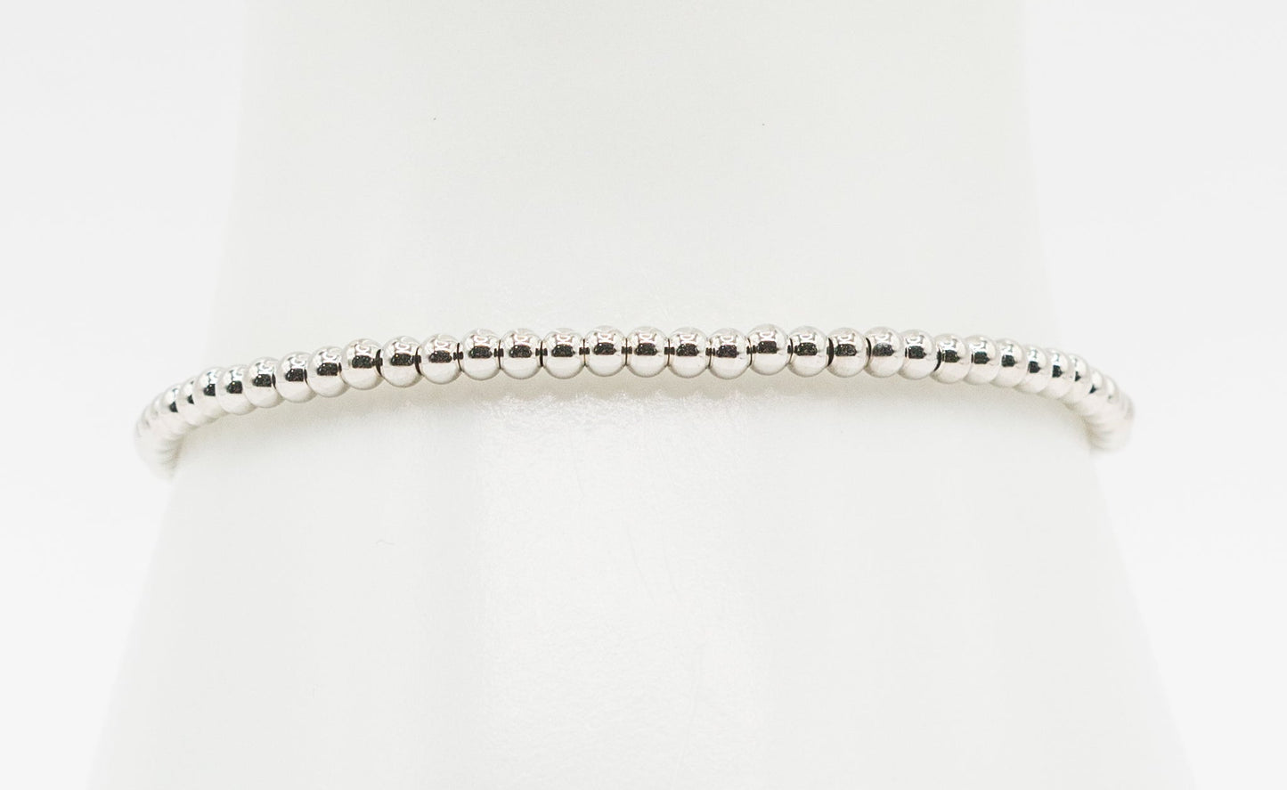 White 3mm Gold-filled Bracelet