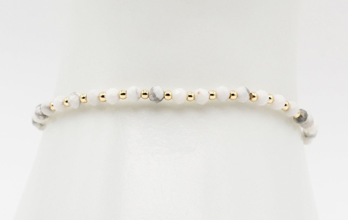 Howlite and Gold-filled Bracelet