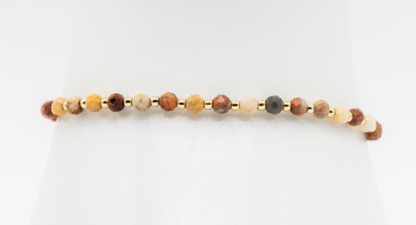 Petoskey and Gold-filled Bracelet