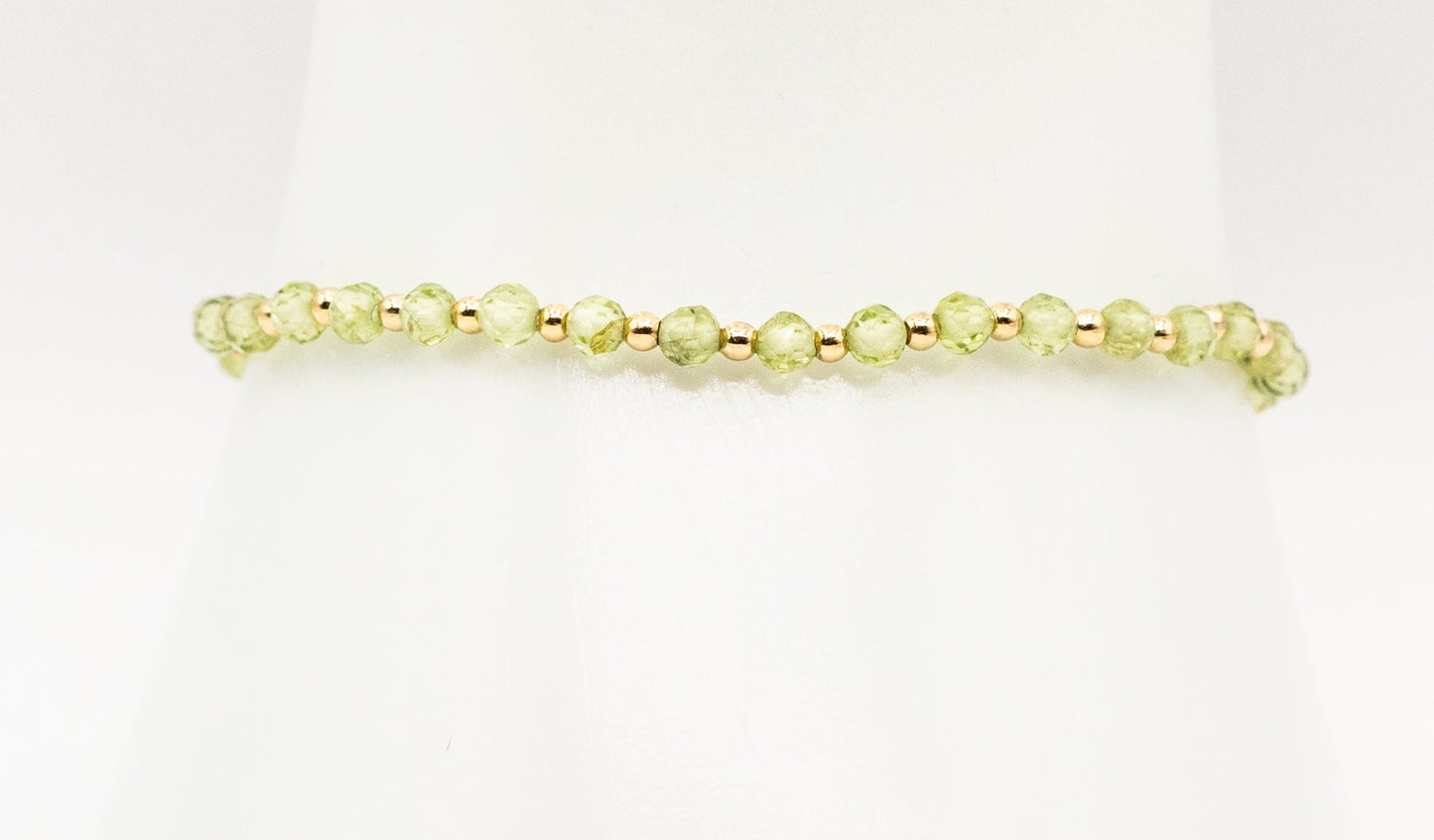 Peridot and Gold-filled Bracelet