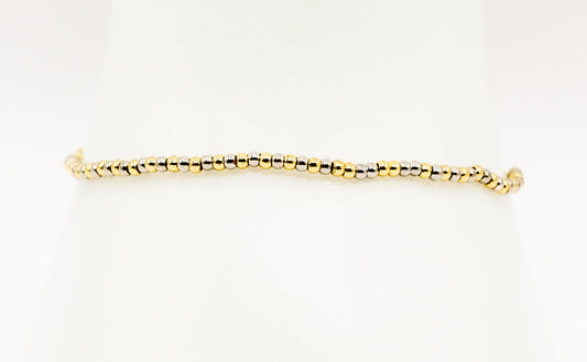 White and Yellow Gold-filled Bracelet