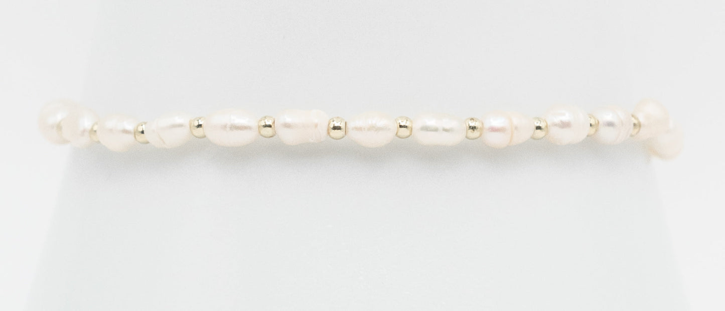 Pearl and Gold-filled Bracelet