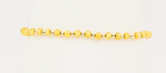 Yellow Topaz and Gold-filled Bracelet