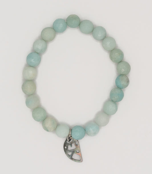 Amazonite Gemstone Bracelet (8mm Stones)