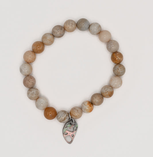 Petoskey Gemstone Bracelet (8mm Stones)