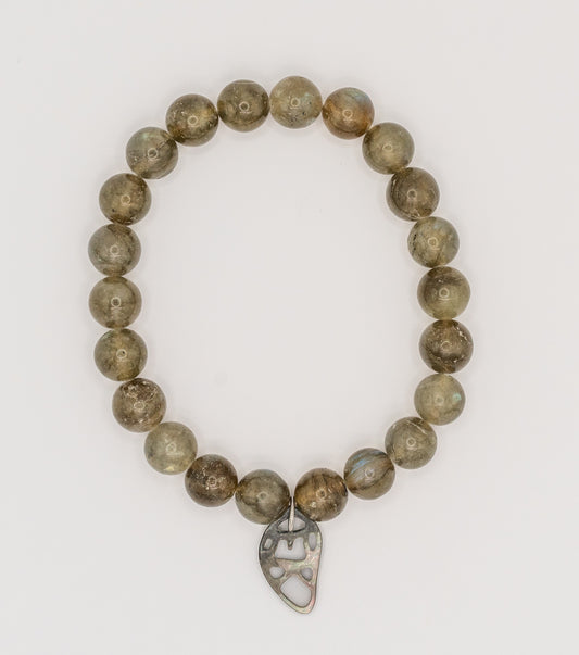 Labradorite Gemstone Bracelet (8mm Stones)