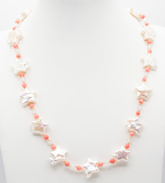 Star and Coral Necklace