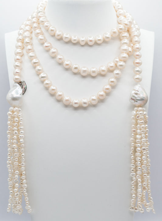 Pearl Lariat Necklace