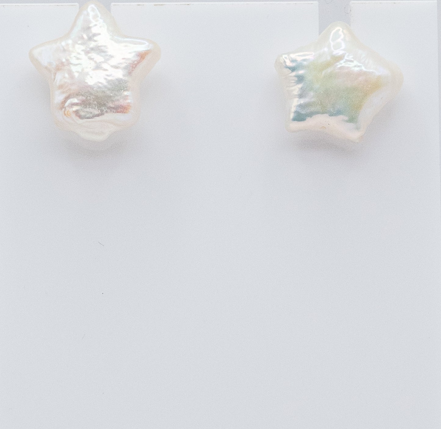 White Star Stud Earrings