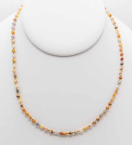 Petoskey and Gold-filled Necklace