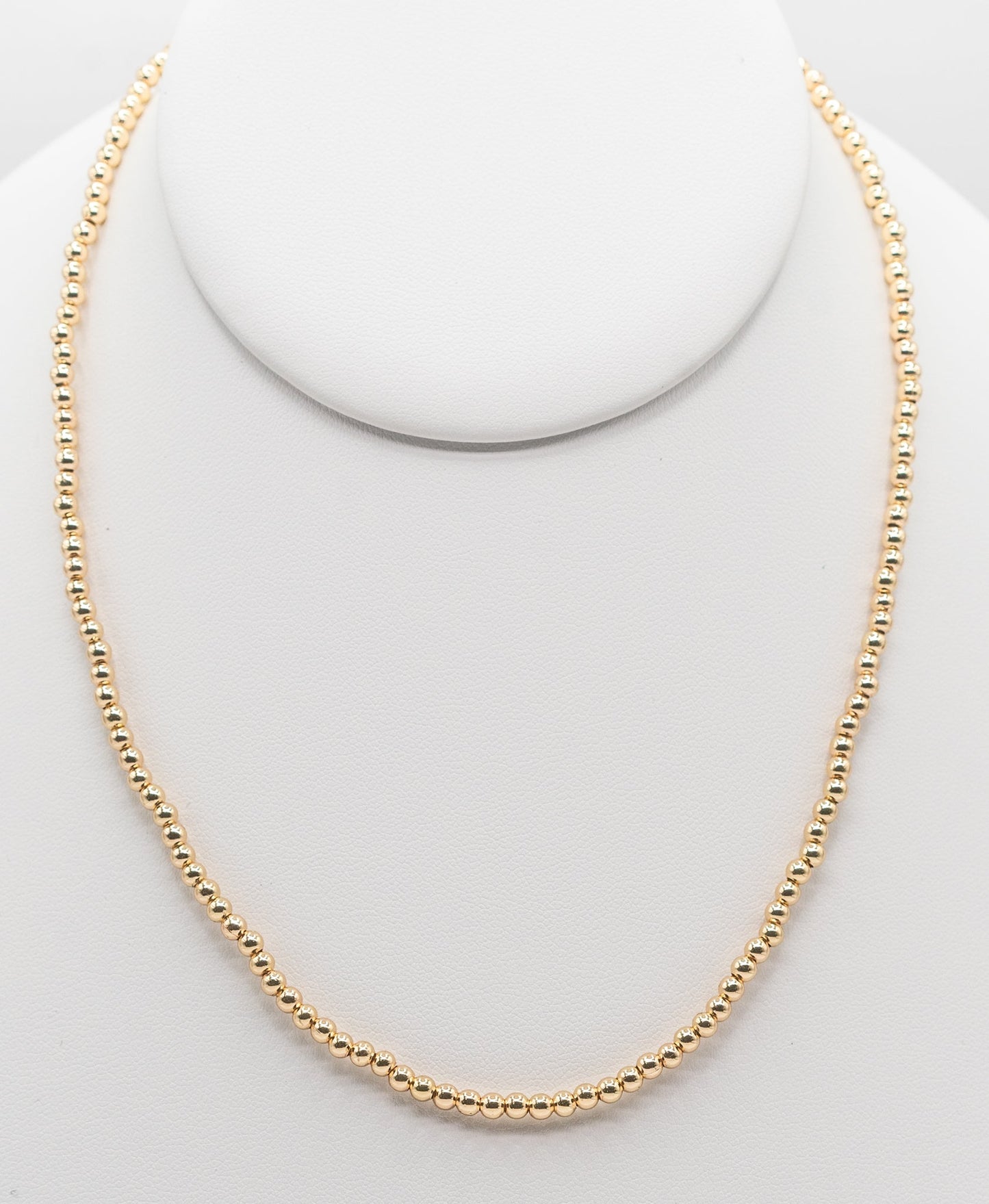 Yellow 3mm Gold-filled Magnetic Necklace