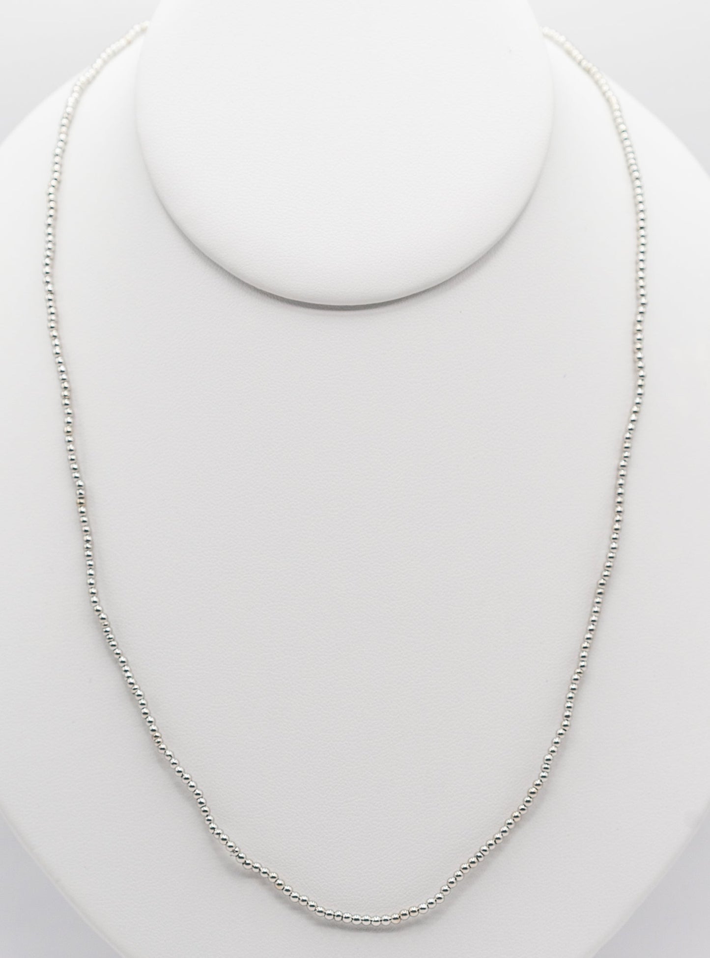 White 2mm Gold-filled Magnetic Necklace