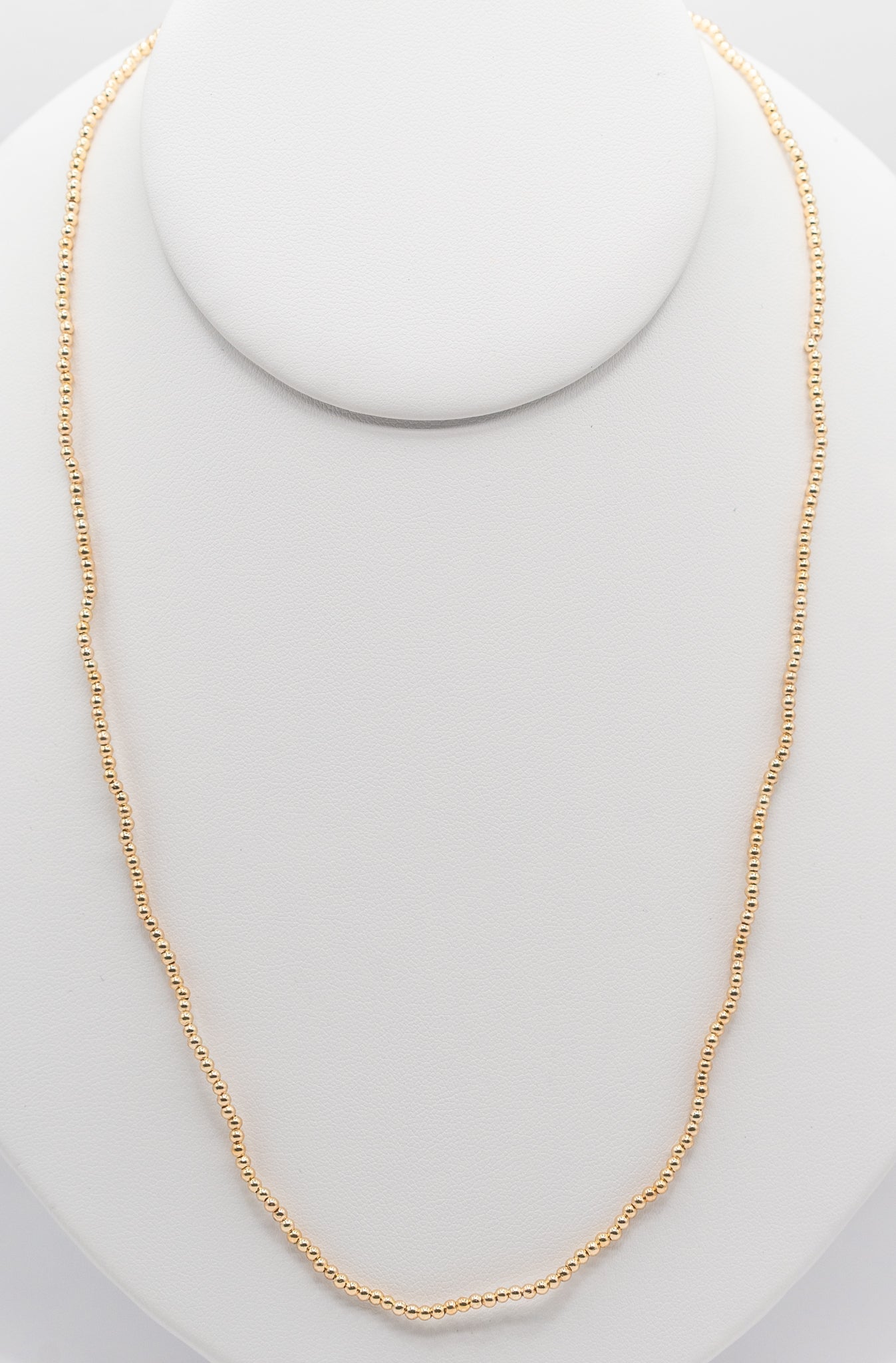 Yellow 2mm Gold-filled Magnetic Necklace