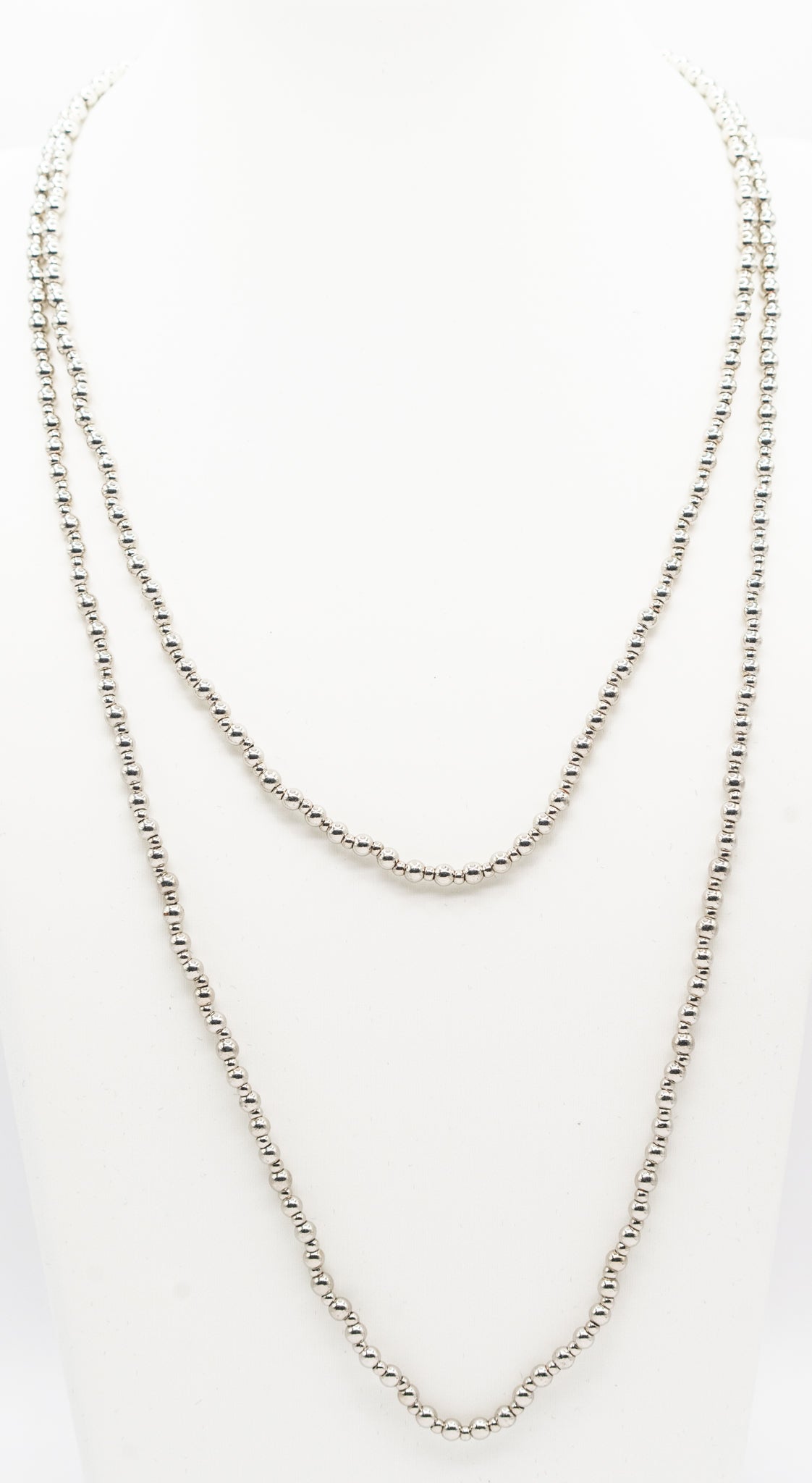 36"  White Gold-filled Necklace