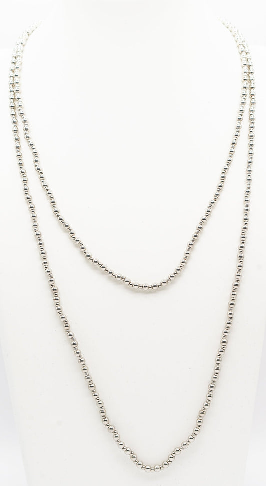 36"  White Gold-filled Necklace