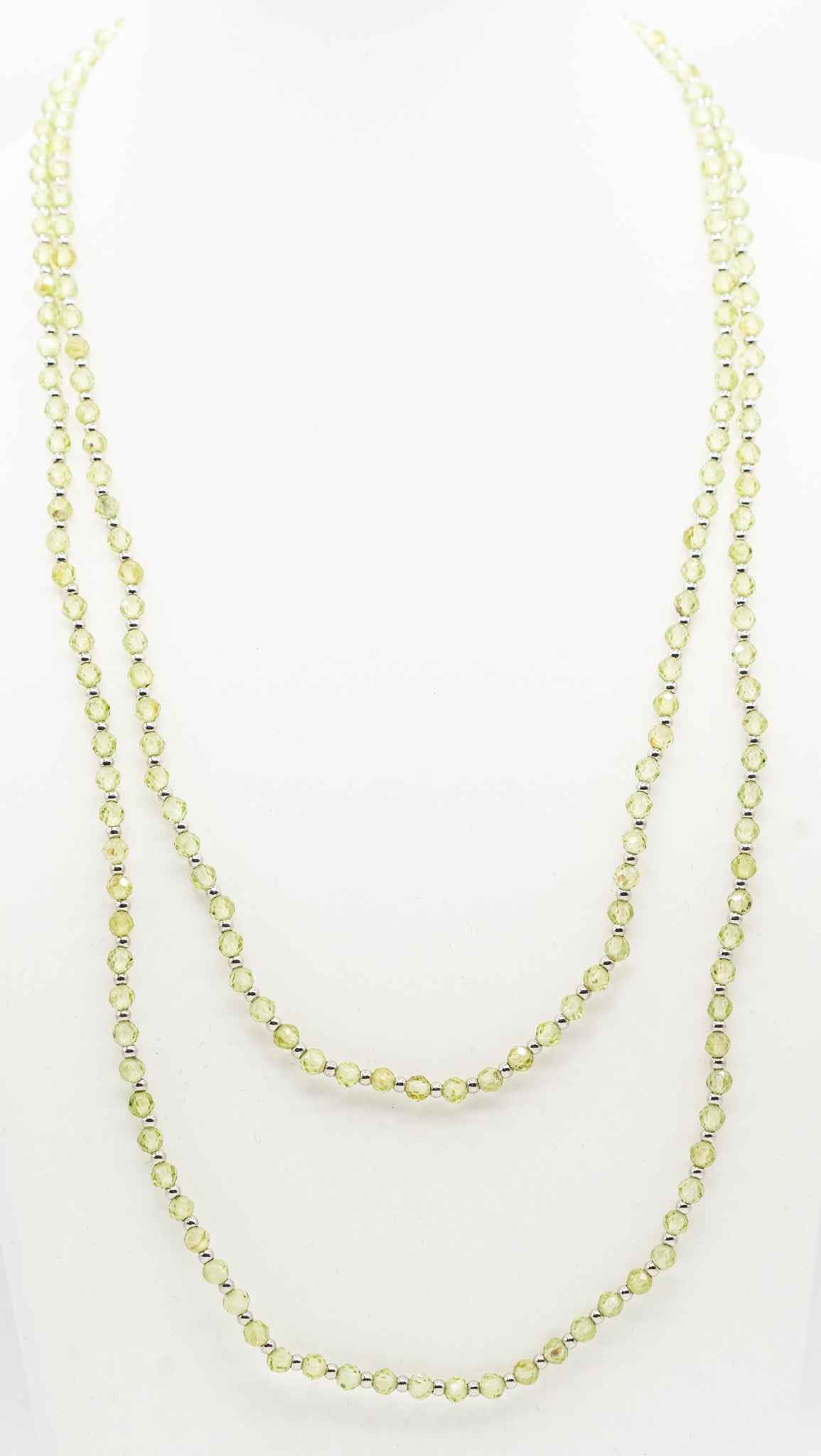 36" Peridot Gemstone and Gold-filled Necklace