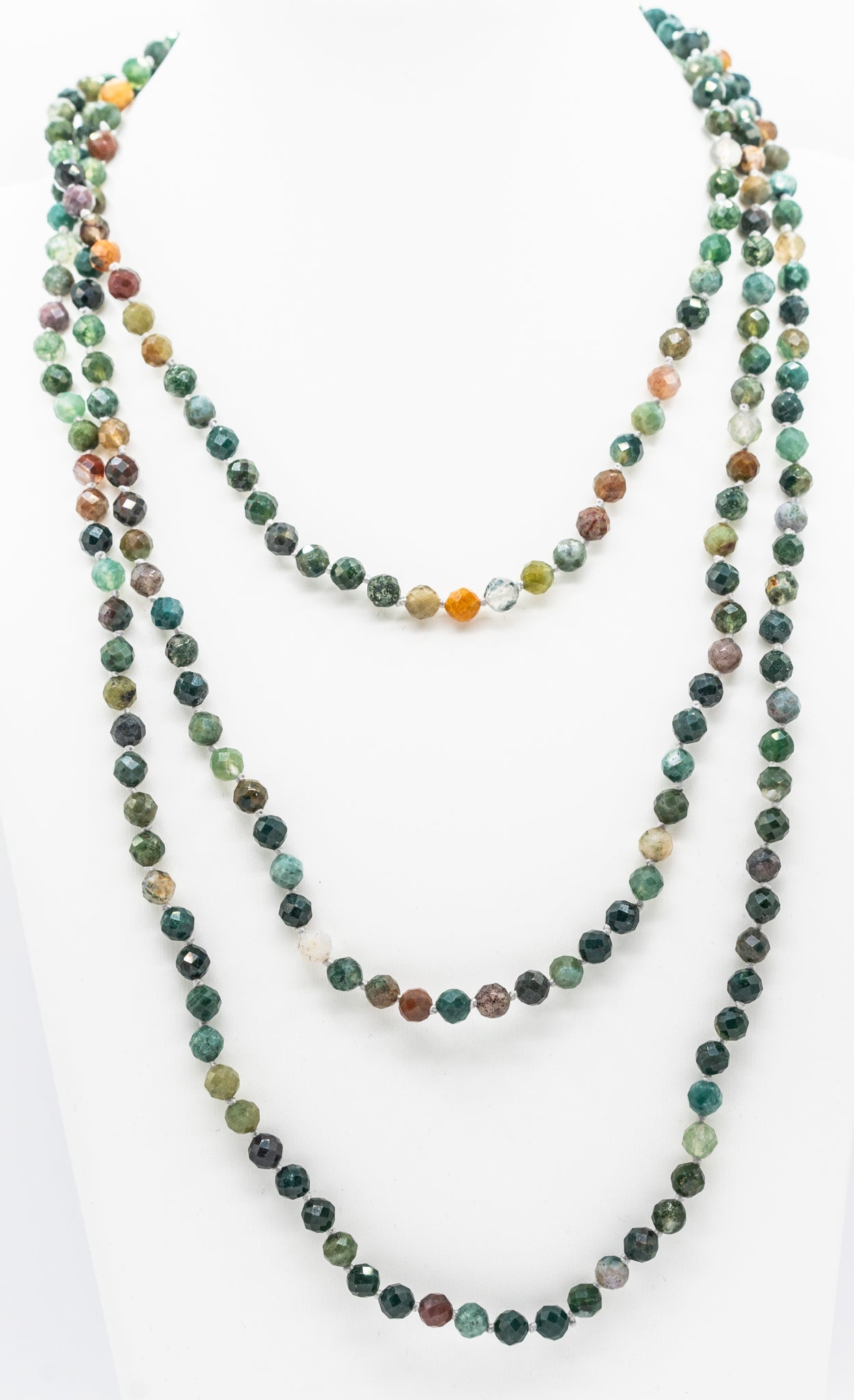 48" Agate Gemstone Necklace