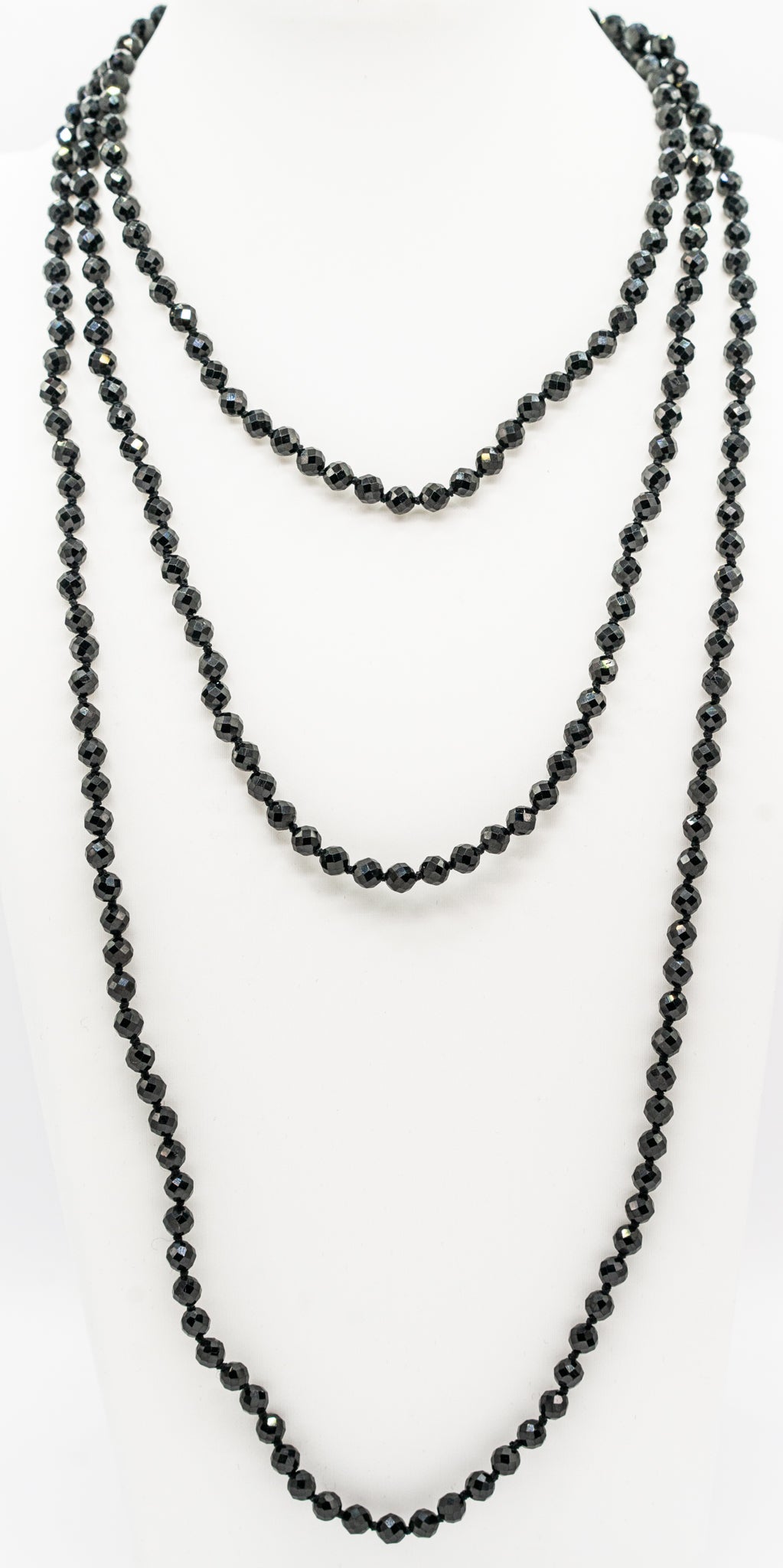 48" Black Onyx Gemstone Necklace