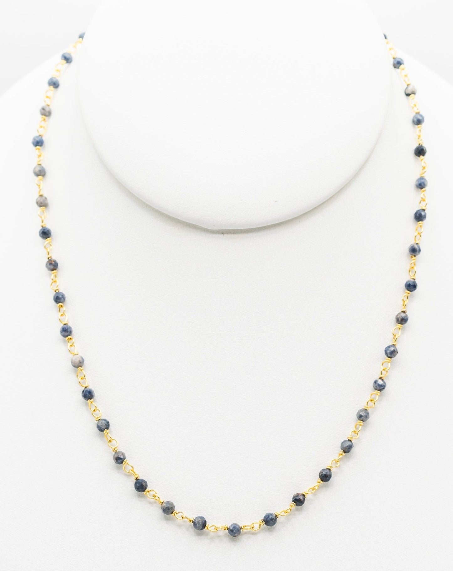 Sapphire Delicate Chain Necklace