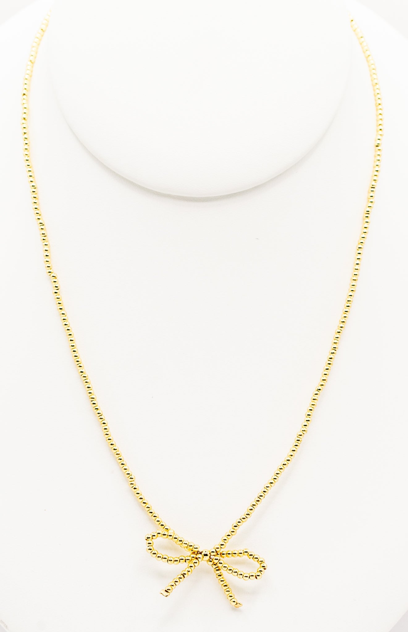 Yellow Gold-filled Bow Necklace