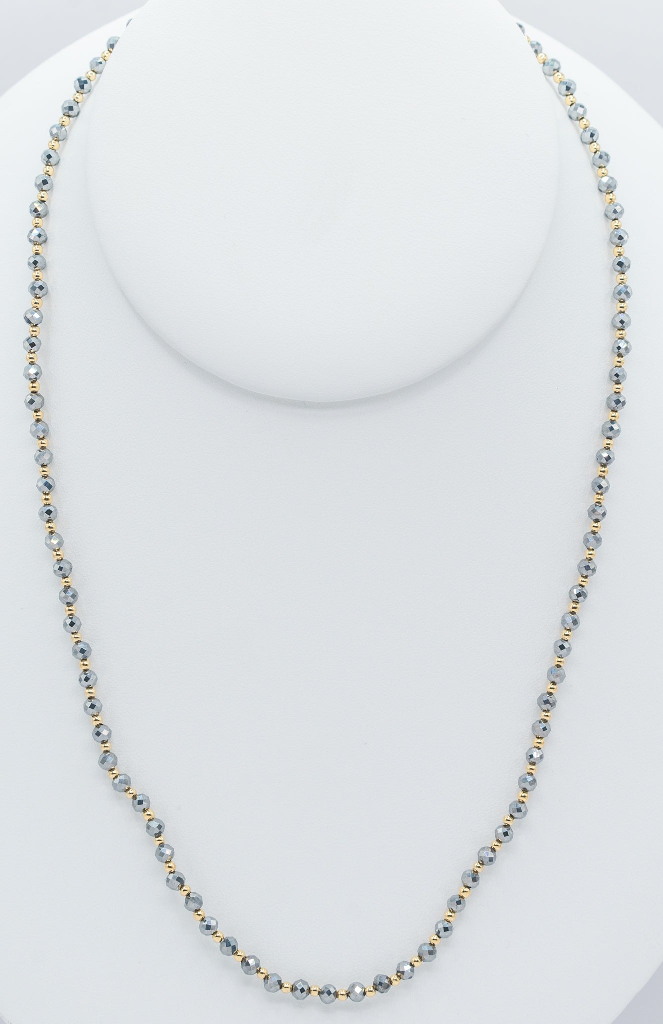 36" Titanium Gemstone and Gold-filled  Necklace