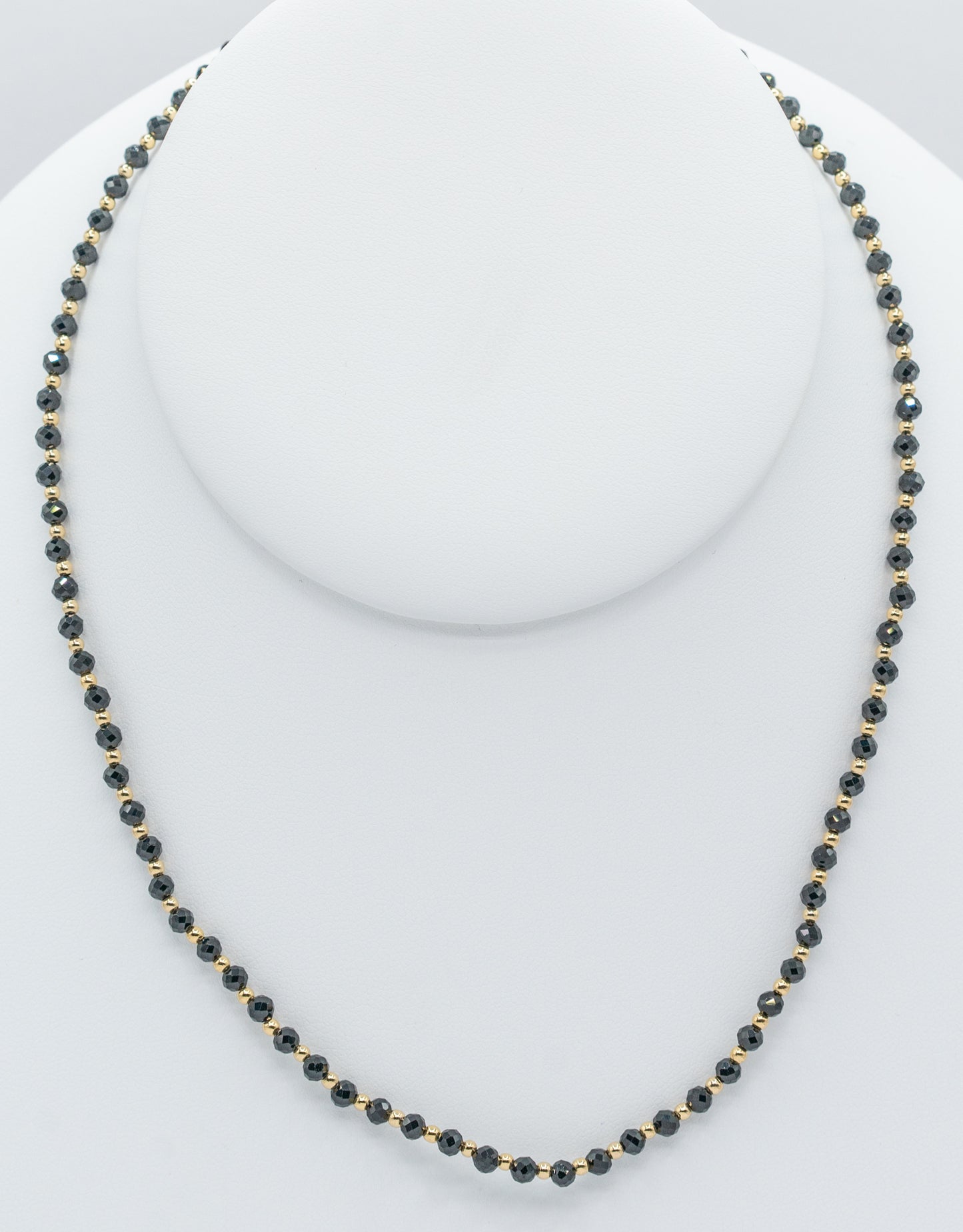 Black Onyx and Gold-filled Magnetic Necklace