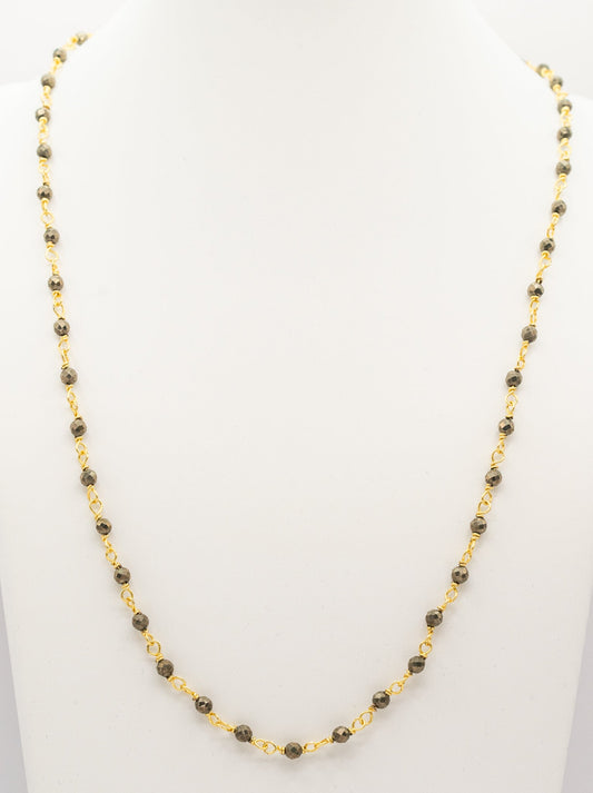 Pyrite Delicate Chain Necklace