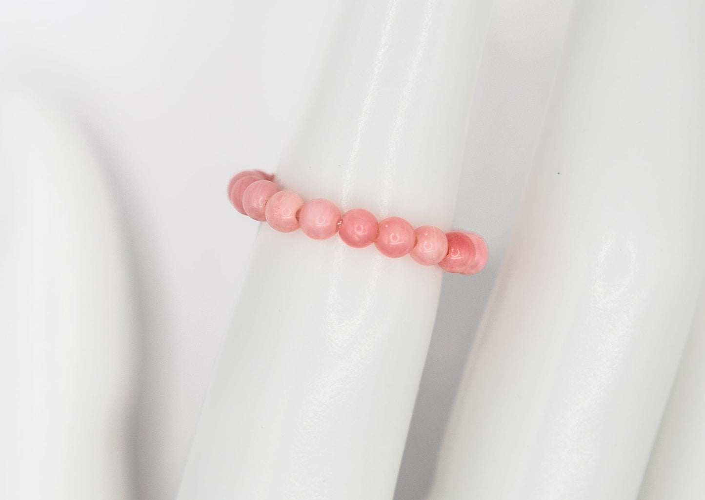 Pink Coral Gemstone Ring