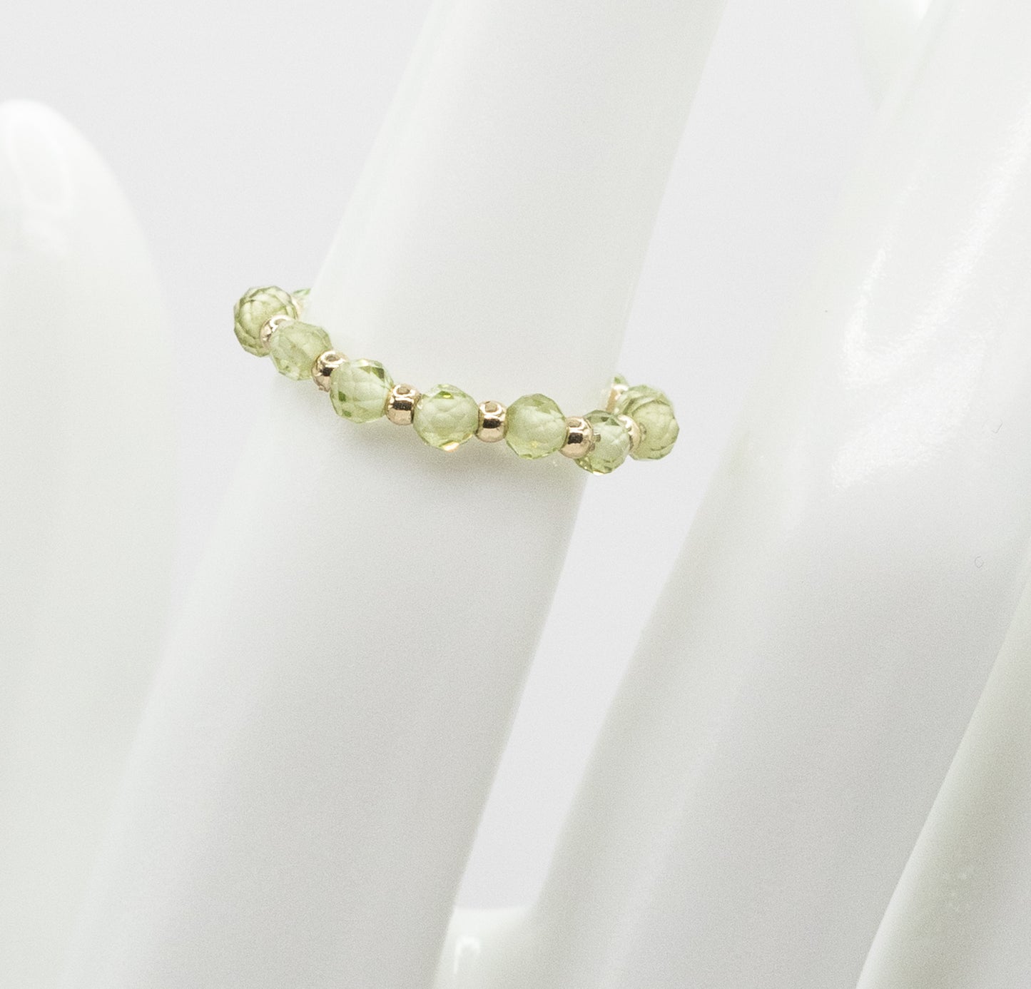 Peridot and Gold-filled Ring