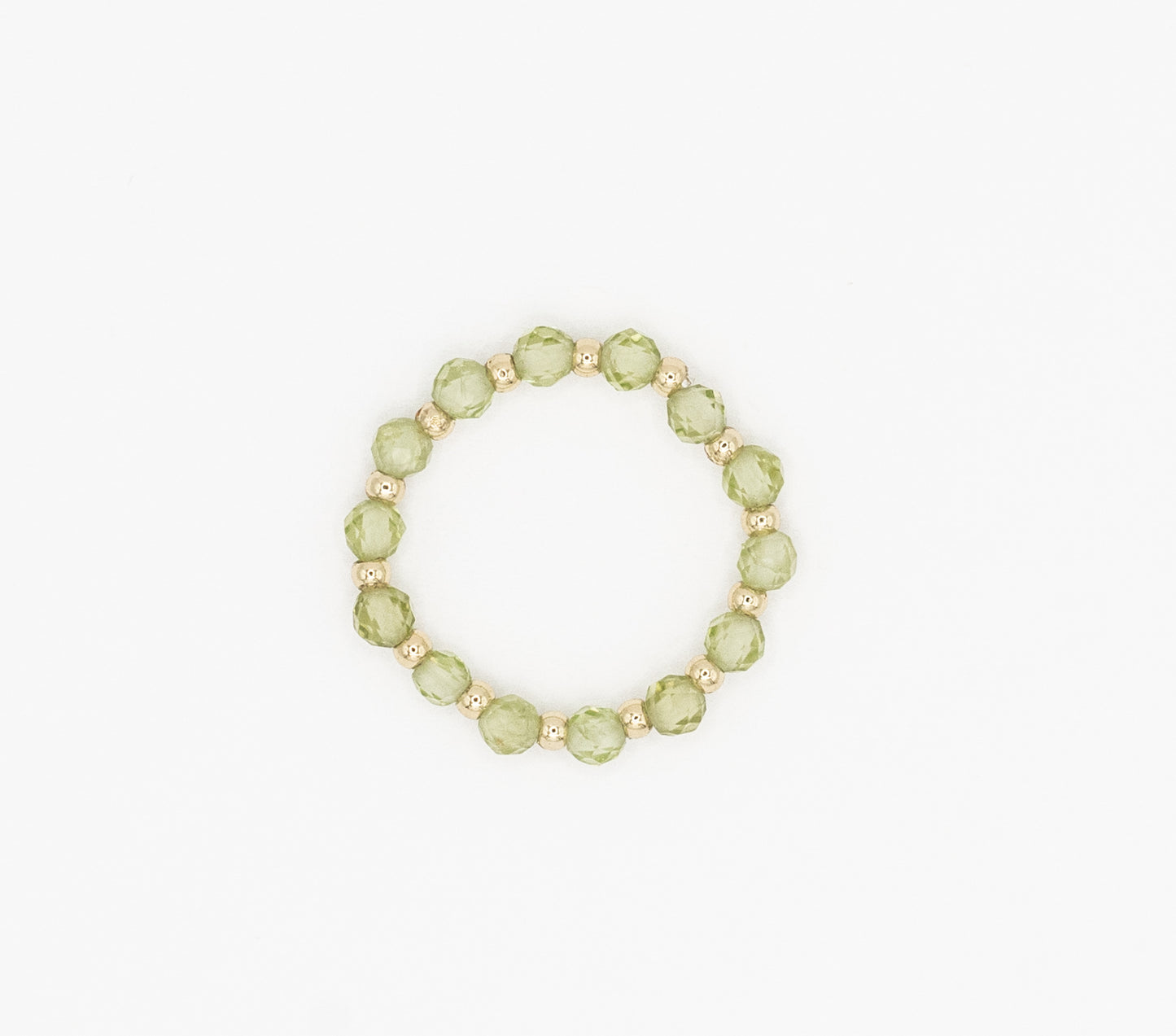 Peridot and Gold-filled Ring