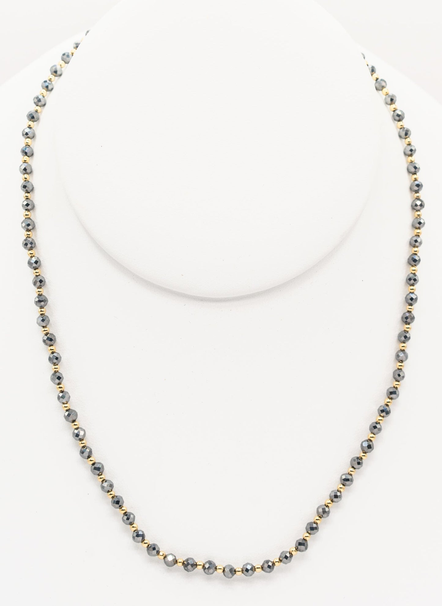 Titanium and Gold-filled Stretch Necklace