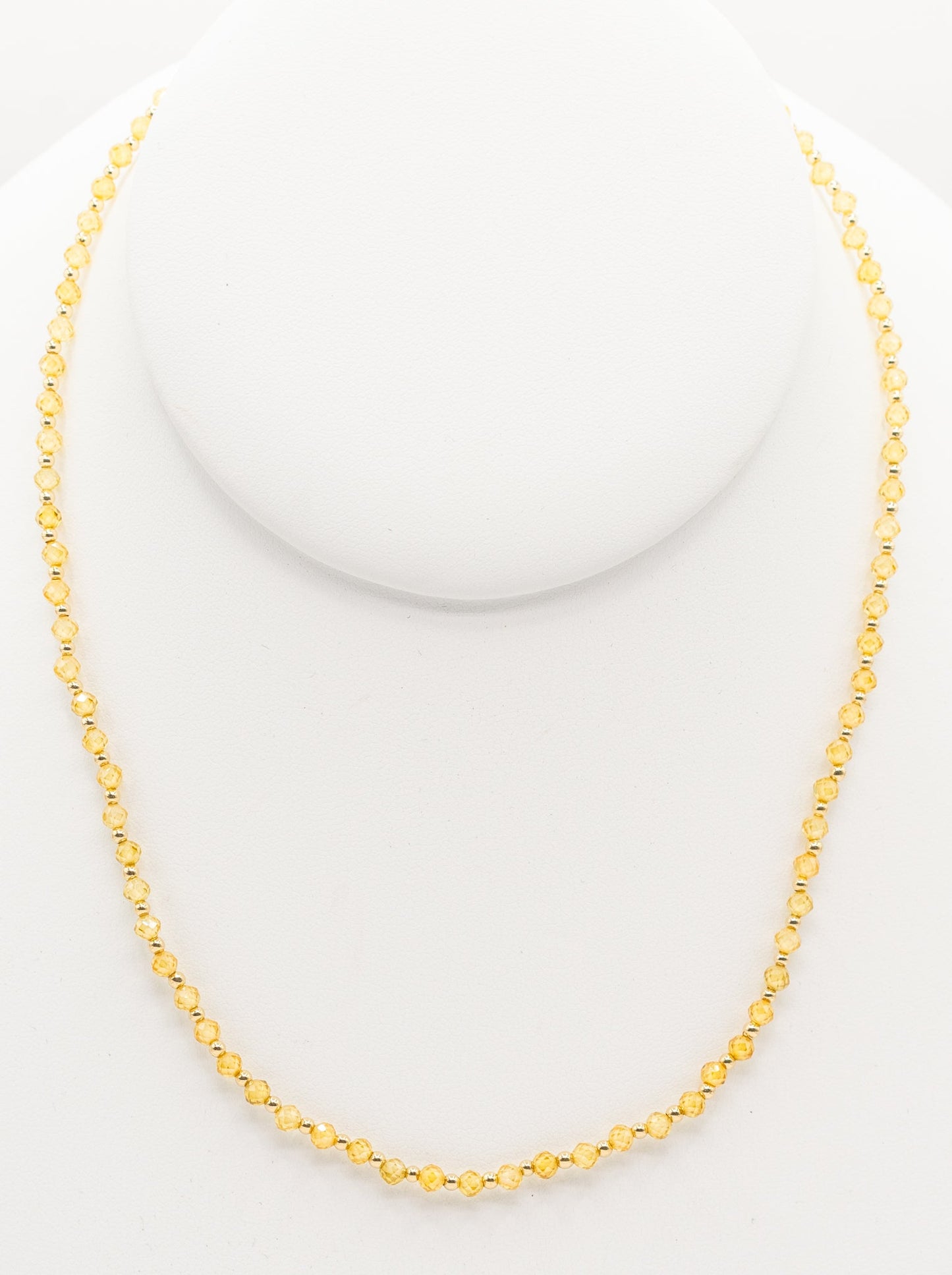 Yellow Topaz and Gold-filled Necklace