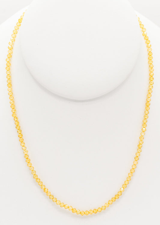 Yellow Topaz Gemstone Necklace