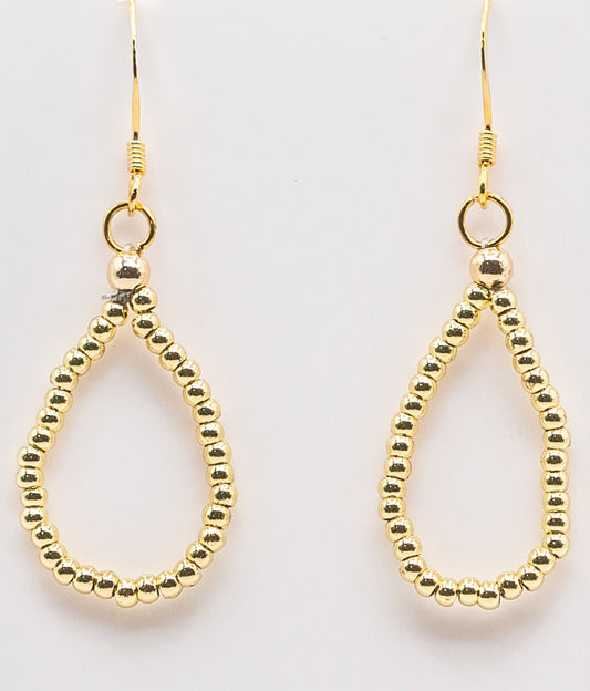 Tiny Yellow Gold-filled Hoops