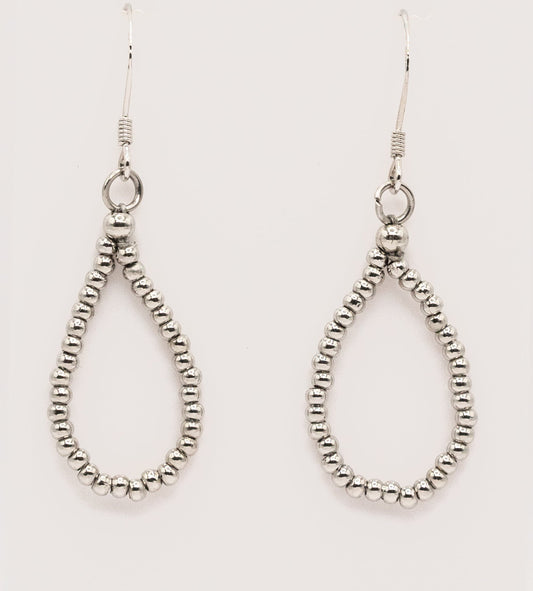 Tiny White Gold-filled Hoops